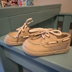 Sperry Kids Tan Boat Sneakers